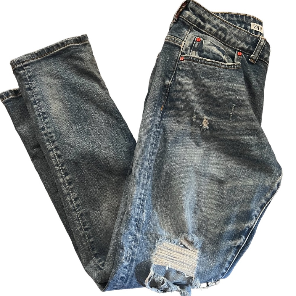 Zara distressed jeans